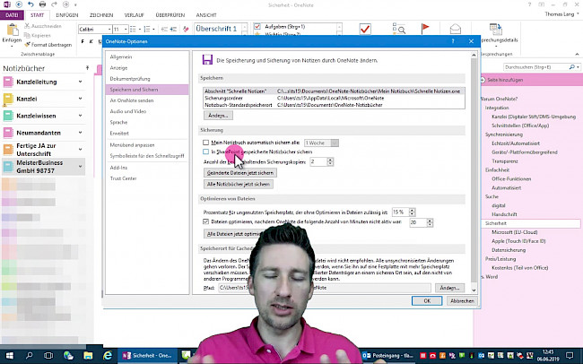 #5: Speicherort & Datenschutz in OneNote