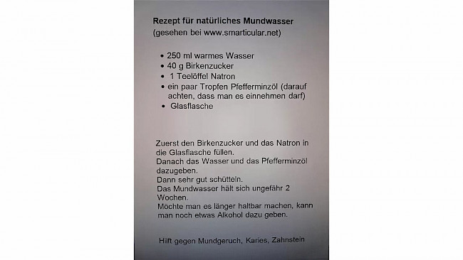 134. Tag Gesundheitsförderung_natürliche Mundspülung
