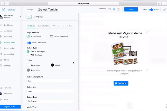 Einführung Manychat