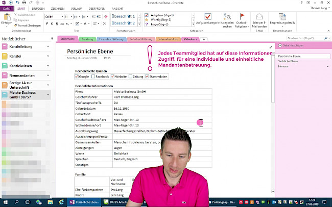 #2: Seite "Persönliche Ebene"