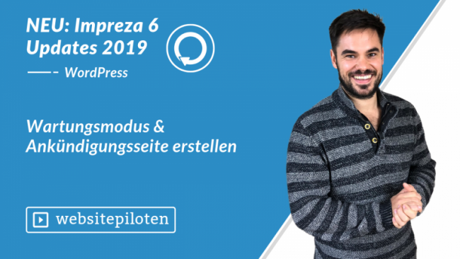 Wartungsmodus & Ankündigungsseite erstellen