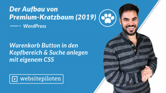Warenkorb Button in den Kopfbereich & Suche Anlegen mit eigenem CSS