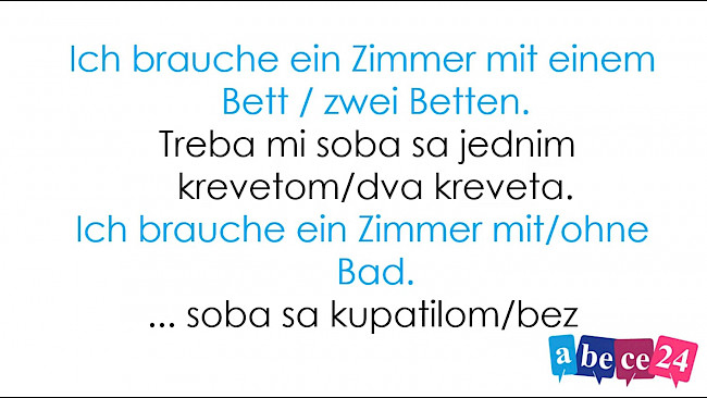 1. Im Hotel bleiben - Obsesti u hotelu