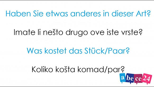 2. Einkaufen gehen - Ici u kupovinu