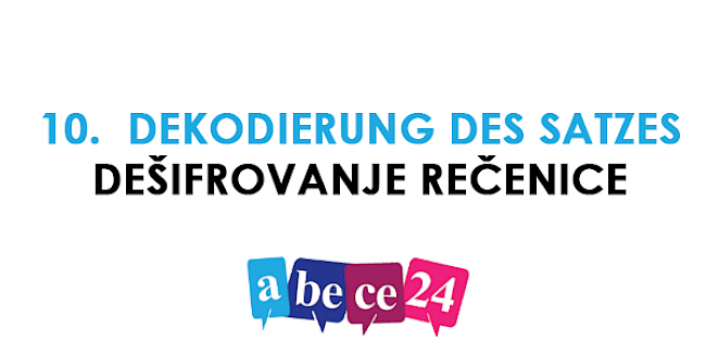 10. Dekodierung – Dešifrovanje