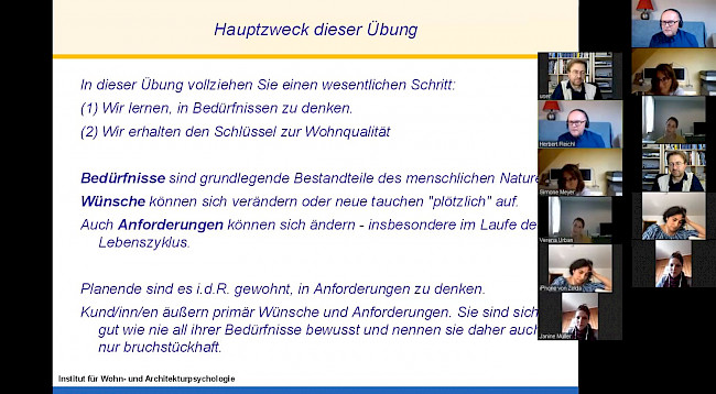 19 07 04 Meeting zum Thema Wohnbedürfnisse - Diskusssion