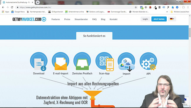 Überblick über die Funktionen von GetMyInvoices