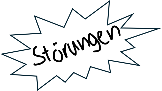 Geh angemessen mit Störungen um