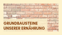 Proteine, Fette, Kohlenhydrate