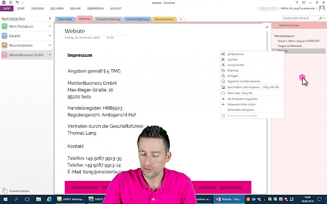 Die MeisterBusiness GmbH wird Mandant