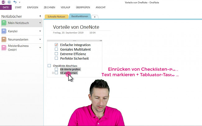 Checklisten erstellen