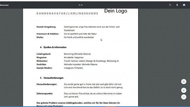 ANLEITUNGS-VIDEO - Dein Lieblingskunde - Kundenavatar