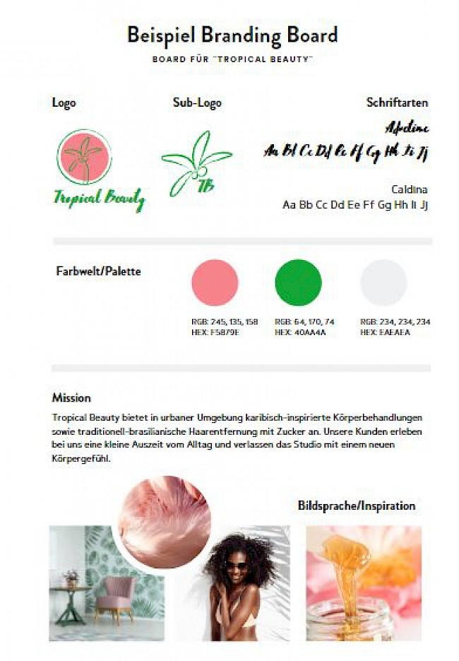 MUSTER - Branding Board