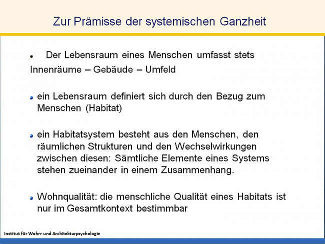 L6 Das Gesamtsystem - Mensch-Wohnung-Umfeld