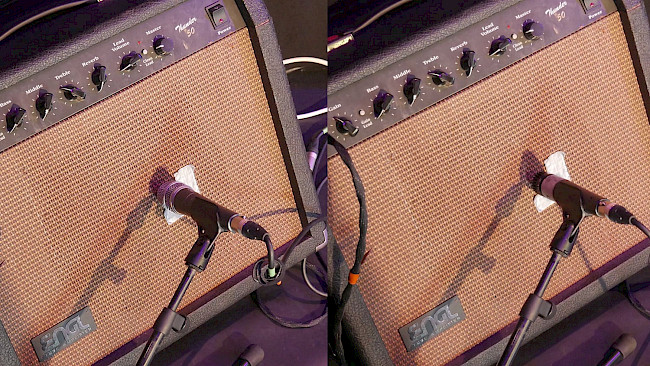 Gitarre und Mikrofonierung