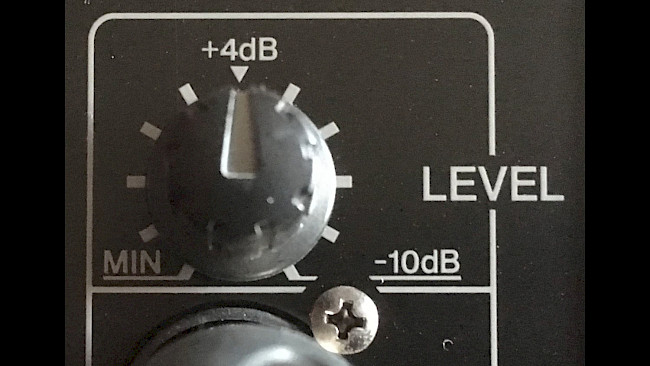 Fader richtig stellen