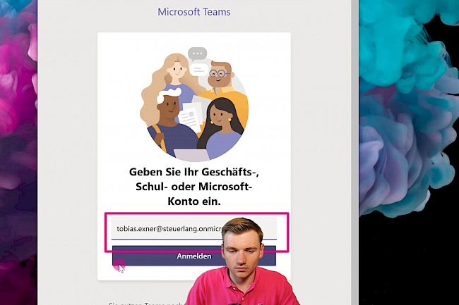 In der Desktop-App anmelden