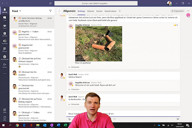 Aufbau der Teams-Plattform