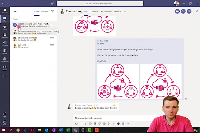 Private Chat-Nachricht starten