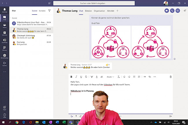 Chat-Nachricht: Textformatierung I