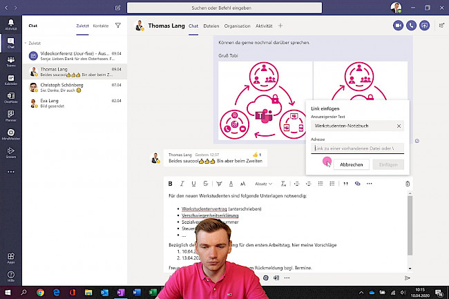 Chat-Nachricht: Textformatierung II