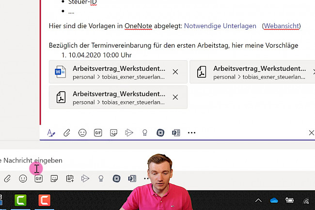 Nachricht im Nachgang bearbeiten