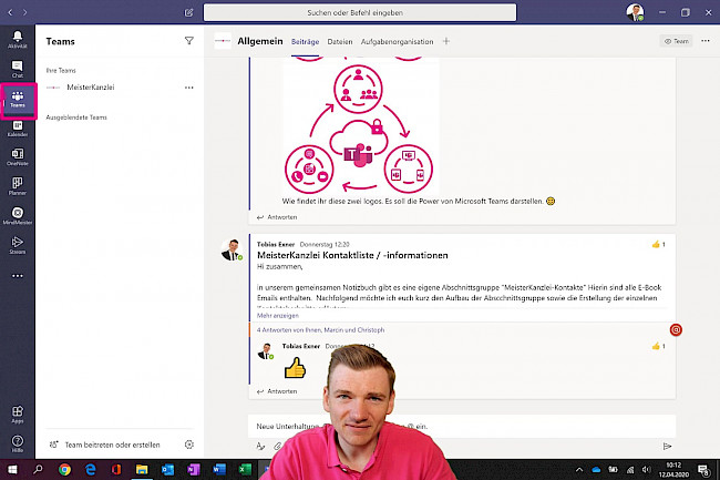 Anlage einer neuen Teams-Gruppe