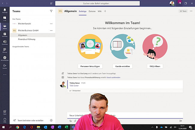 Personen markieren mit @-Symbol