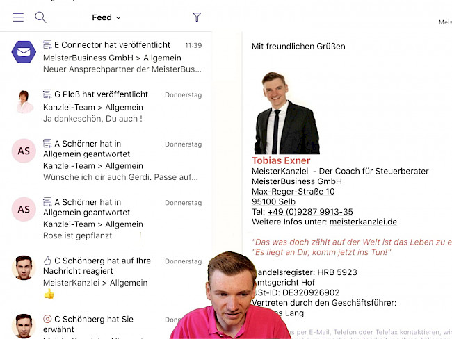 App-Aufbau der Teams-App