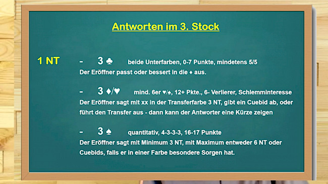 Spezial-Gebote: 3 ♢ / 3 ♡ / 3 ♠