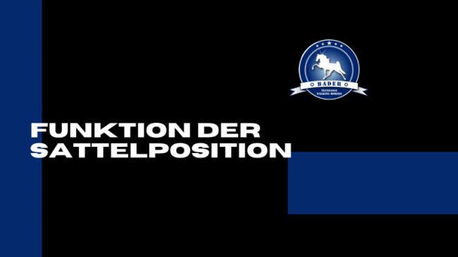 Funktion der Sattelposition
