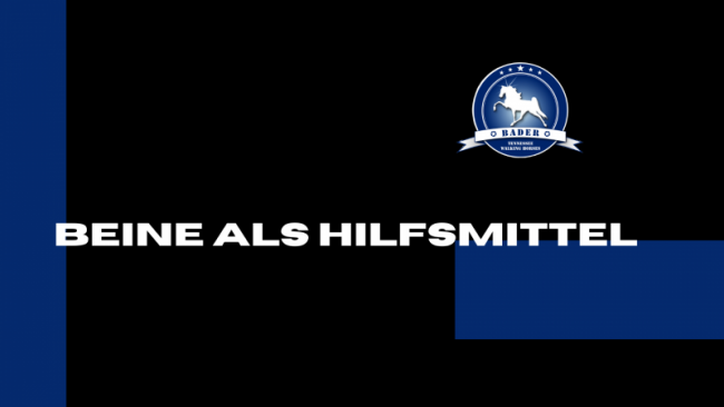 Beine als Hilfsmittel