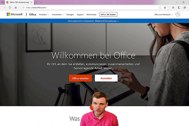 Anmeldung bei Office365