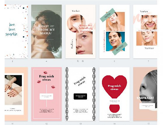 Deine 50 Story Vorlagen