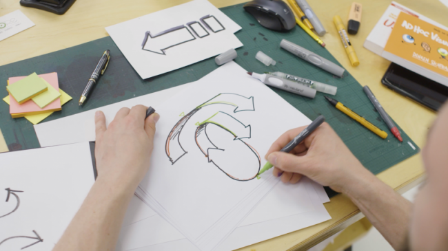 Pfeile & Text-Rahmen