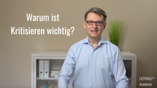 Warum ist Kritisieren wichtig?