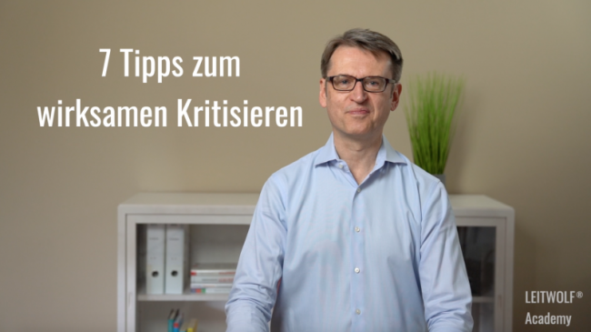 7 Tipps zum wirksamen Kritisieren