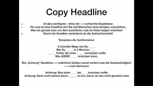 Copywriting Headline