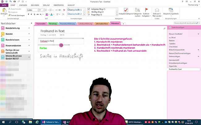 #21: Freihand in Text