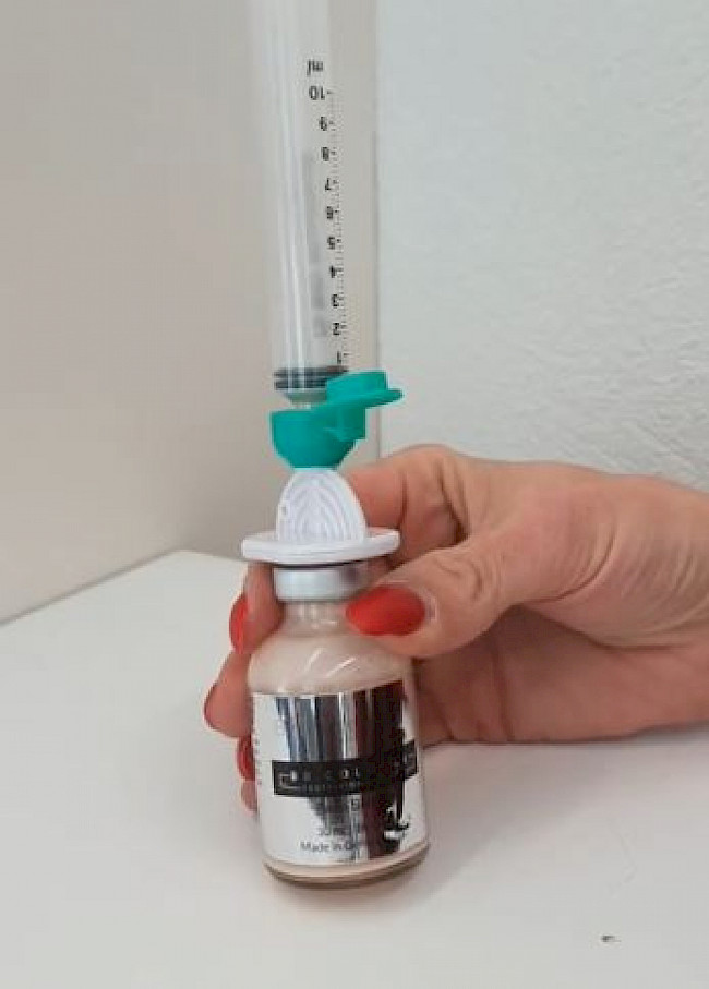 Sauberes Entnehmen des Serums