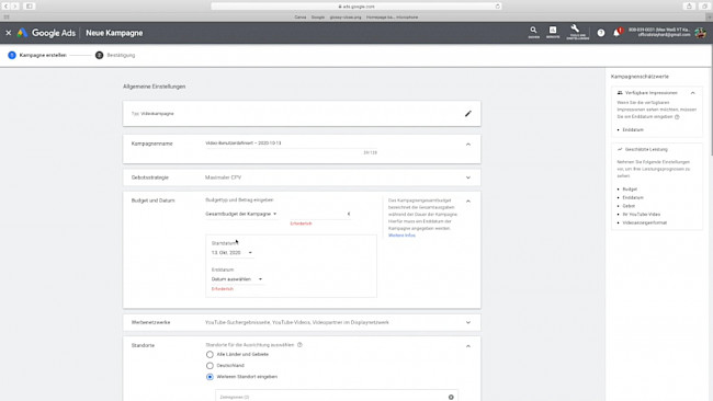 Google Ads targetierung