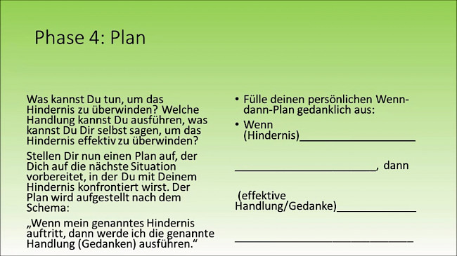 Verhaltensänderung mit WOOP