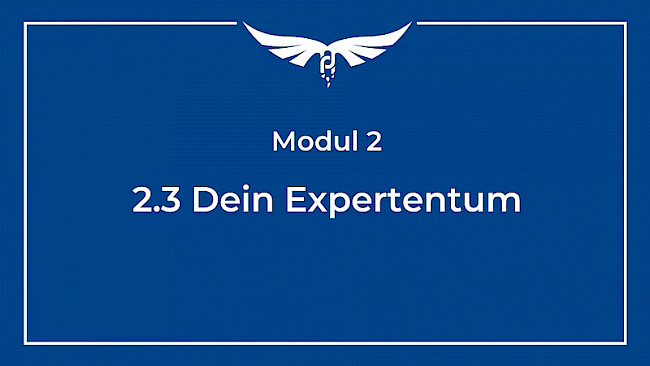 2.3 Dein Expertentum