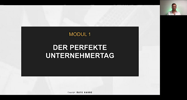 DER PERFEKTE UNTERNEHMERTAG