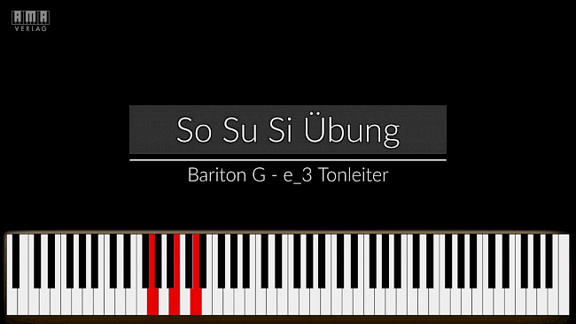 So-Su-Si-Übung – Bariton – 3-Ton