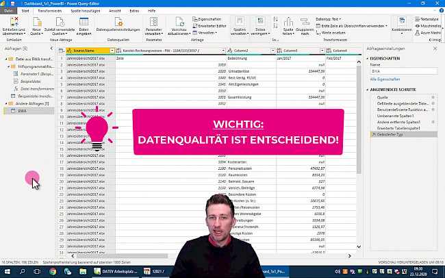 Power Query Editor starten