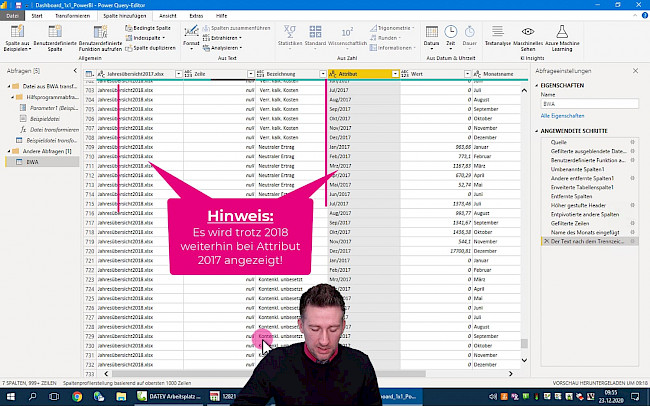 Daten aufbereiten Schritt 6 - Jahreszahl aus Dateiname extrahieren