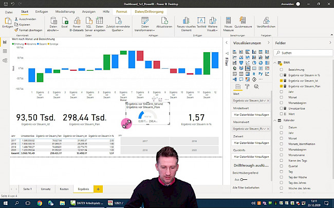 Filtersperre hinzufügen - Interaktionen bearbeiten