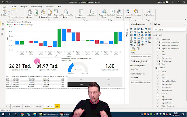 Planwert als Textfeld ergänzen
