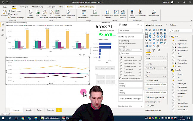 Summary: Interaktionen bearbeiten
